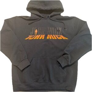 John Wick Hoodie Men Medium Black Chapter 4 Hard Rock Cafe Sweatshirt VTG
